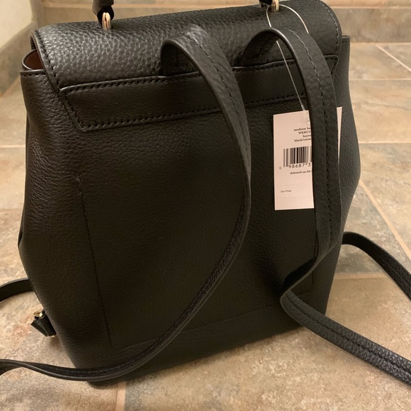 KATE SPADE MEDIUM BACKPACK HAYES BLACK / WARM - Picture 6 of 8